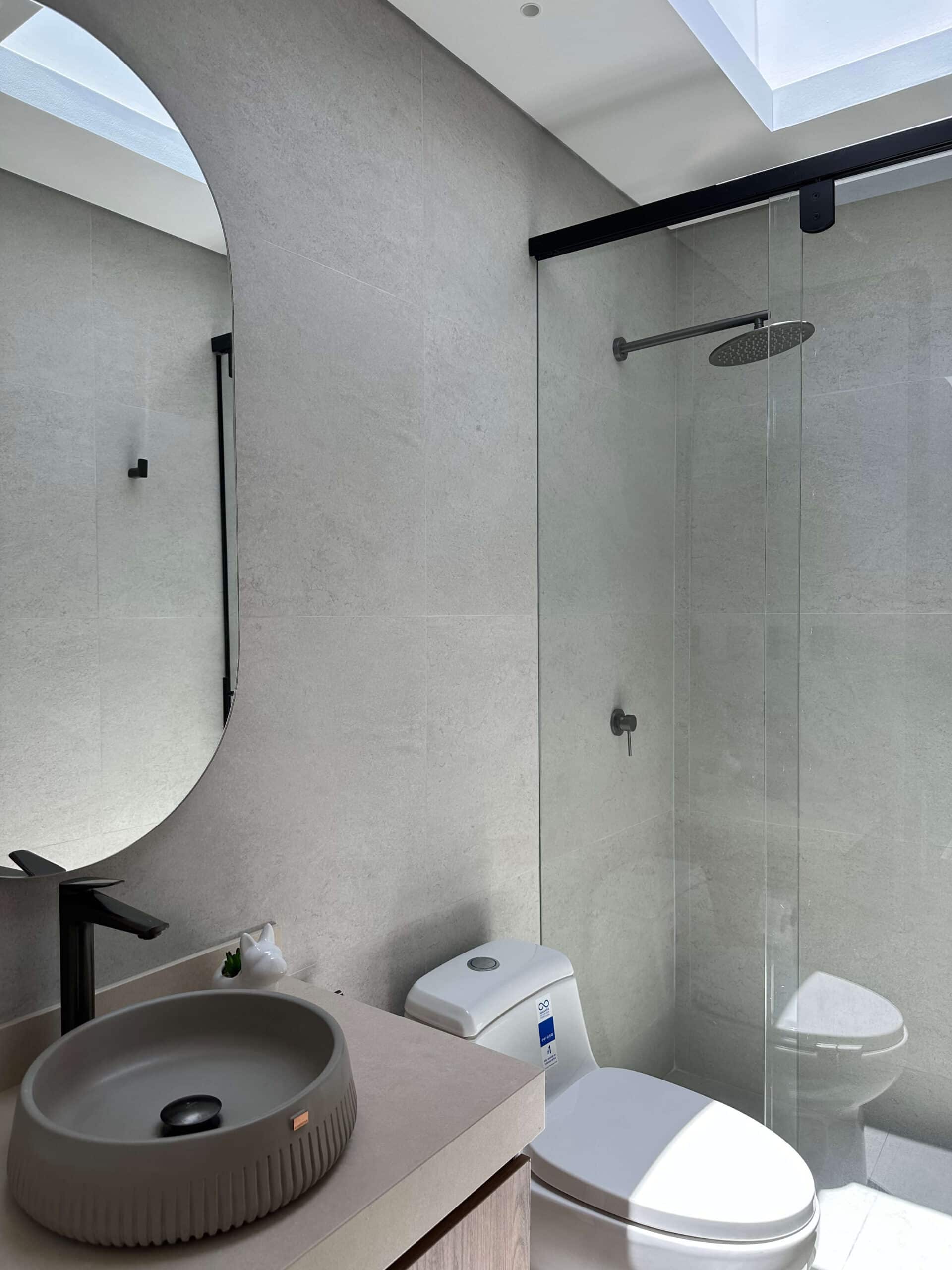 diseño baño auxiliar